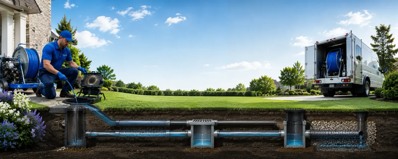 Outdoor drain cleaning information for Waterford, ME
